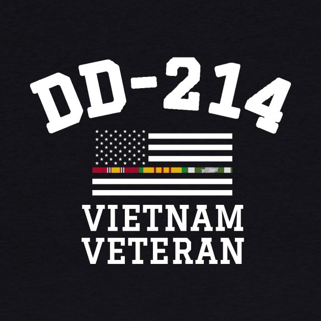 DD-214 Alumni Vietnam Veteran Thin Line Flag by Revinct_Designs